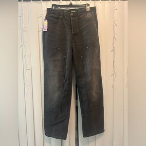 High Rise Straight Black Jeans